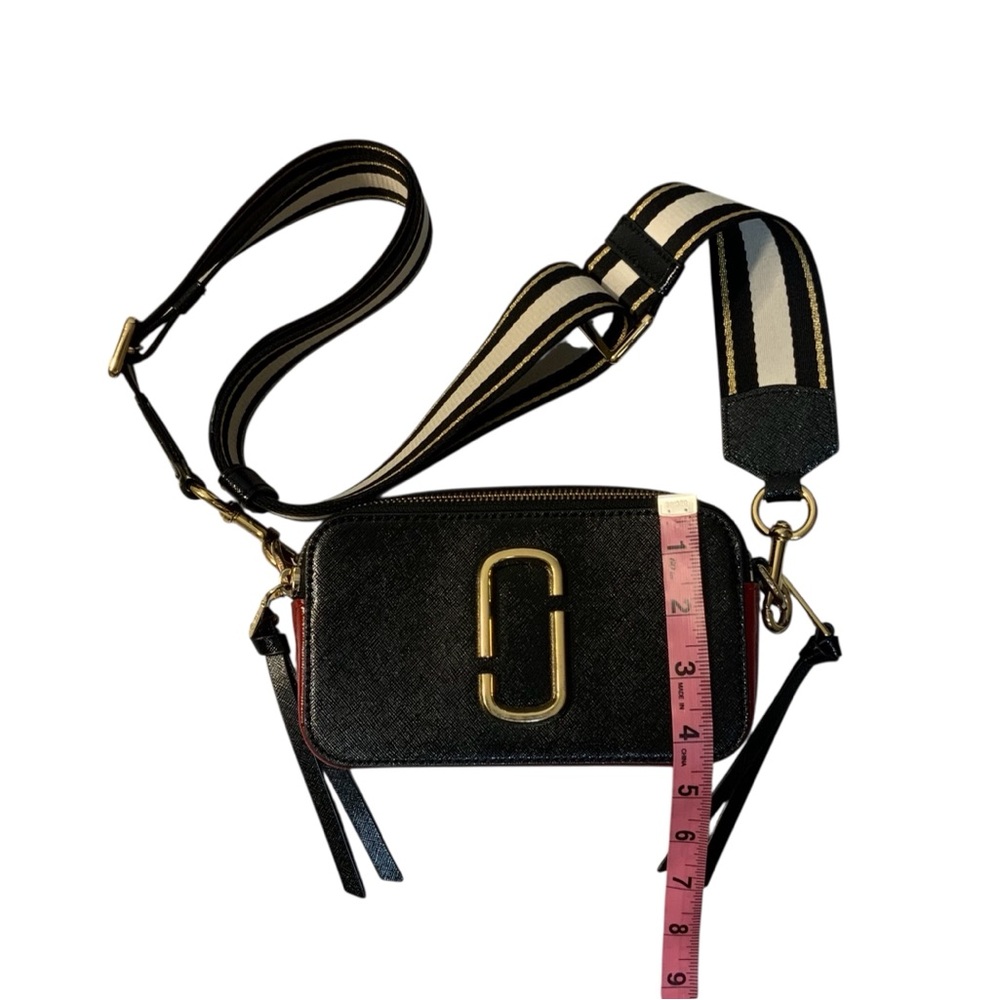 Marc Jacobs Women’s Black/Red Leather Snapshot Camera Bag - Picture 10 of 12